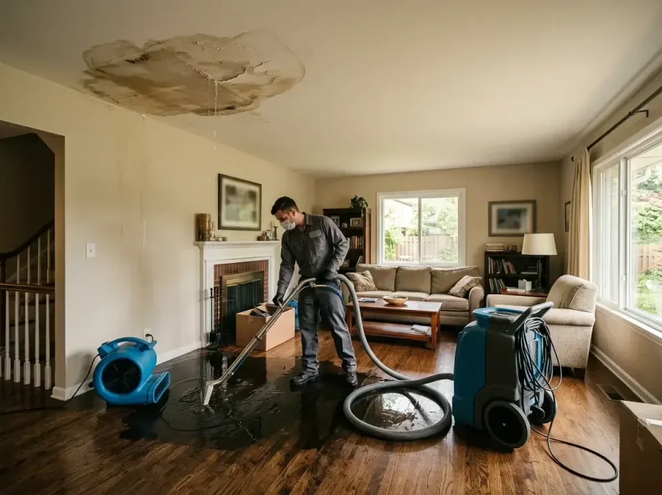 attic-pipe-burst-ceiling-drip-008 — frequently asked questions, Water Damage Restoration & Carpet Care in Homewood, IL